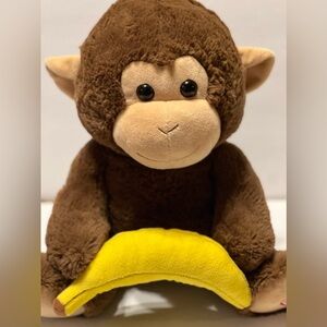 Animated Monkey Plays Peek A Boo with Banana